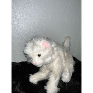 WowWee Alive Animated Cat Plush Toy White Fur Kitty Kitten 2019 Interactive
